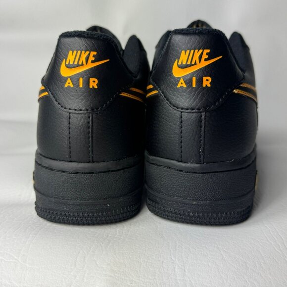 H92 - SIZE 6Y / 7.5 WOMENS NIKE AIR FORCE 1 BLACK/ SUNDIAL IF6158 001 - Picture 6 of 10